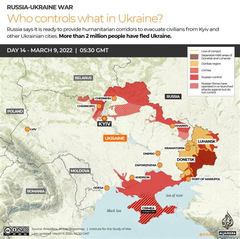 24, killing at least 198 people so far, as they pushed in from multiple directions. . Ukraine war map live update